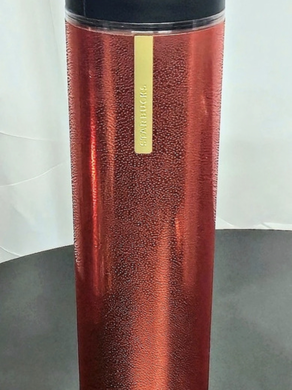 Starbucks Red Metallic Travel Tumbler